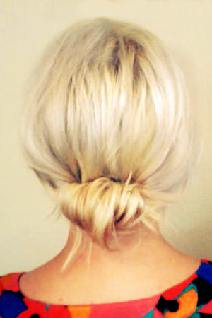 The Low Rolled Updo