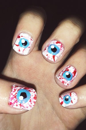 Gross Eyeball Nails from Joeeeyl