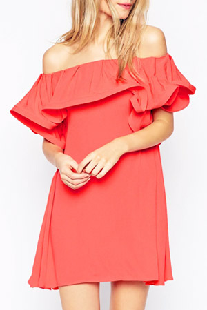 Asos Collection Sundress With Off The Shoulder Frill, $34