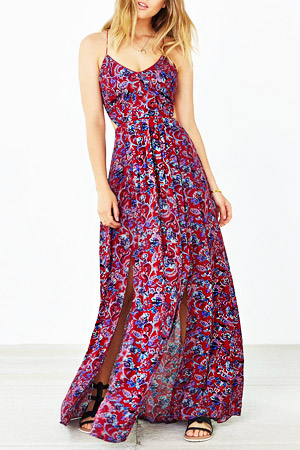 Ecote Strappy Back Maxi Dress, $98